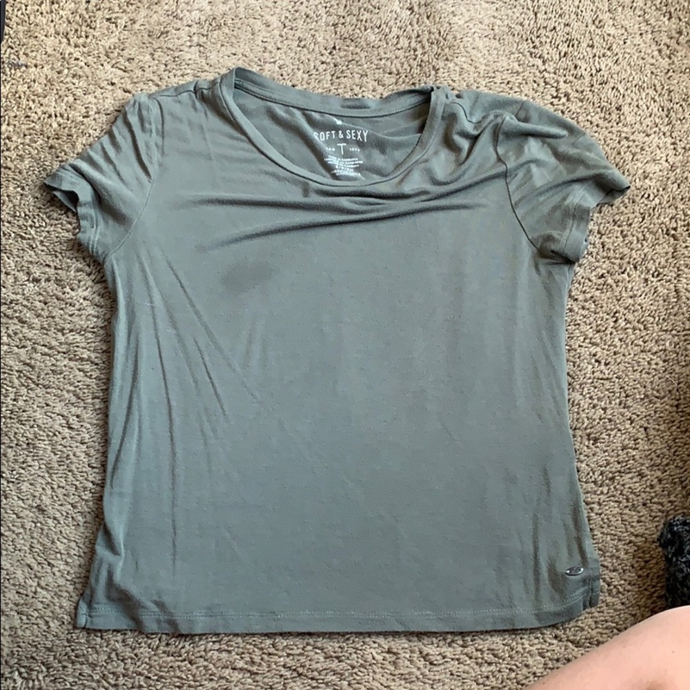 American eagle cropped tee